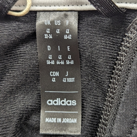 Women's | NWT adidas | Track Jacket | Black & White | Plus Size 4X - Picture 9 of 11